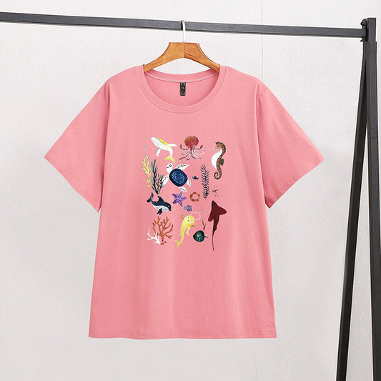 pink oversized cotton T-shirt styled for modern streetwear fashion